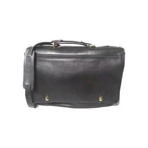 Vintage Boulder Ridge Leather Briefcase Black Shoulder Bag  Messenger